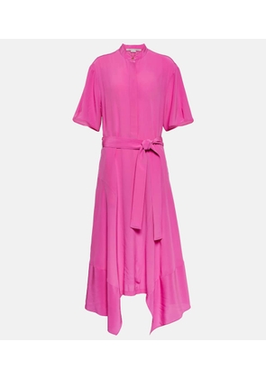 Stella McCartney Asymmetrical silk midi dress