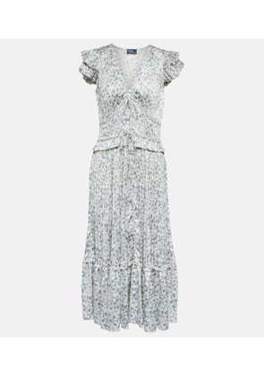 Polo Ralph Lauren Floral satin midi dress