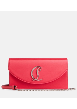 Christian Louboutin Loubi54 silk-satin clutch