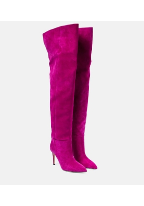 Paris Texas Suede over-the-knee boots