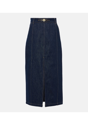 Patou Midi denim skirt