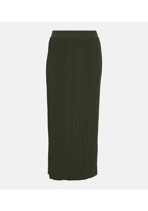 Max Mara Leisure Carnia plisse jersey midi skirt