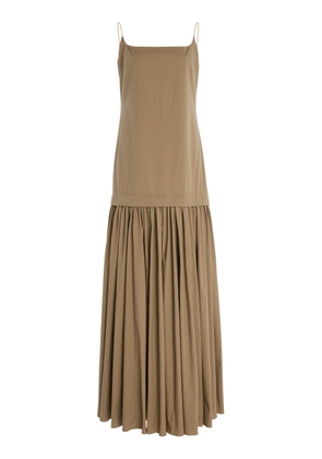 STAUD Ari Stretch-Cotton Maxi Dress - Moda Operandi