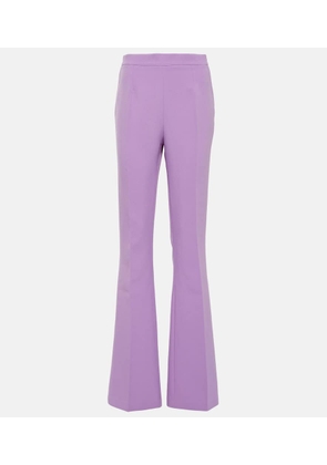 Safiyaa Alexa high-rise flared crepe pants