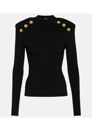 Balmain Embellished knit sweater