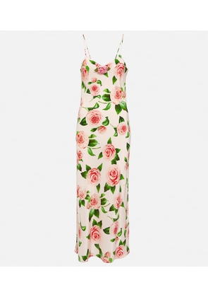 Rodarte Floral silk slip dress