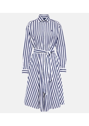 Polo Ralph Lauren Striped cotton midi shirt dress