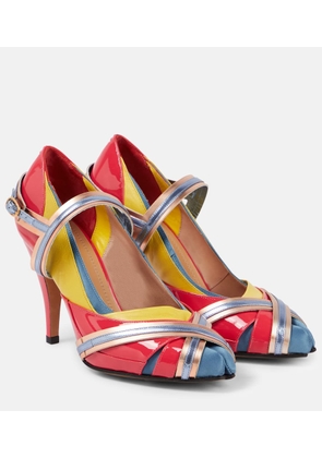 Maison Margiela Tabi embellished leather pumps