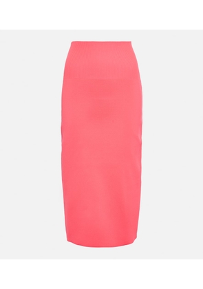 Victoria Beckham VB Body high-rise knit midi skirt