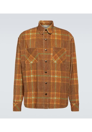 ERL Checked cotton corduroy shirt