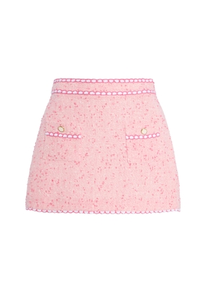 SIMKHAI Leighton Tweed Cover-Up Mini Skirt - Moda Operandi
