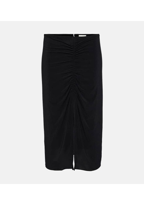 Isabel Marant Joella ruched jersey midi skirt
