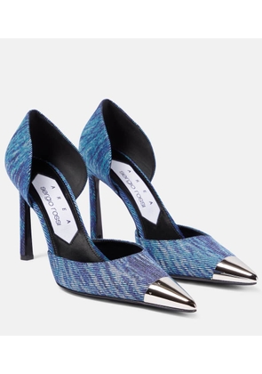 Area x Sergio Rossi denim pumps