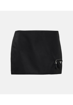 Prada Low-rise nylon miniskirt