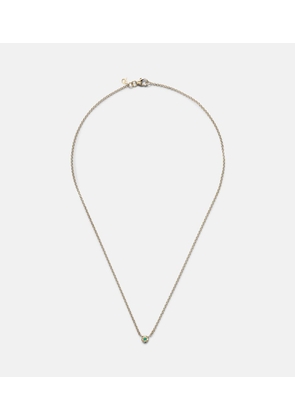 Octavia Elizabeth Nesting Gem 18kt gold necklace with emerald