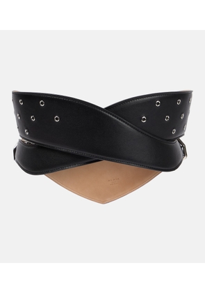 Alaia Perforated leather belt