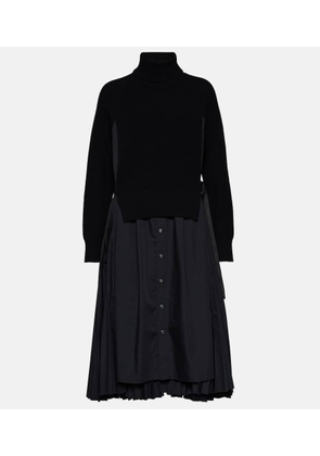 Sacai Turtleneck midi dress