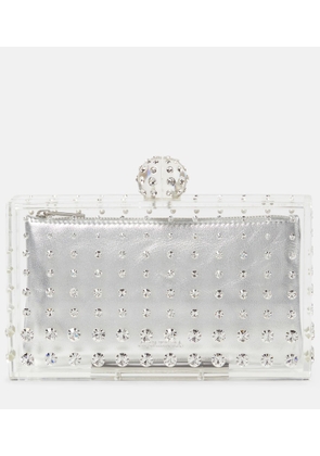 Aquazzura Tequila crystal-embellished clutch