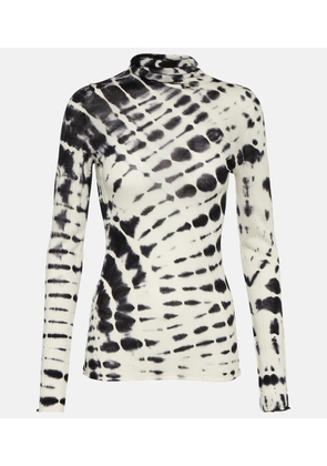 Joseph Tie-dye turtleneck wool top