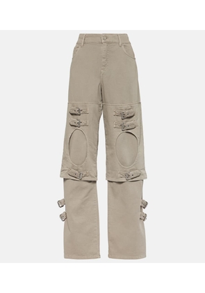 Blumarine Cutout mid-rise boyfriend jeans