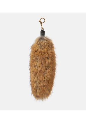 Burberry Leather-trimmed bag charm