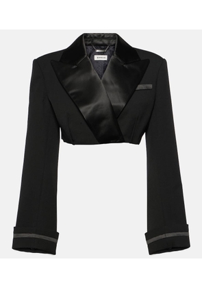 Simkhai Clare cropped wool-blend blazer