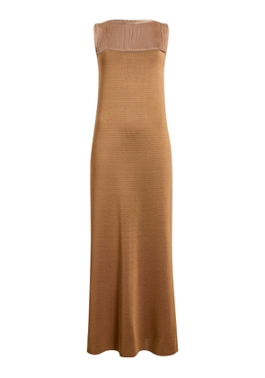 Khaite Ruslan Fringed Knit Maxi Dress - Moda Operandi