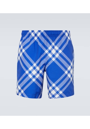 Burberry Checked swim shorts