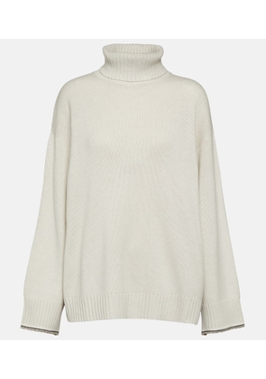 Brunello Cucinelli Wool, cashmere, and silk turtleneck sweater