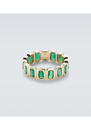 Shay Jewelry 18kt gold ring with emeralds