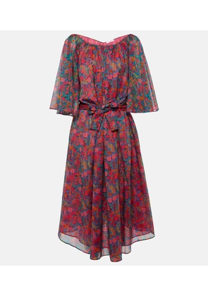 Eres Daisy floral cotton midi dress