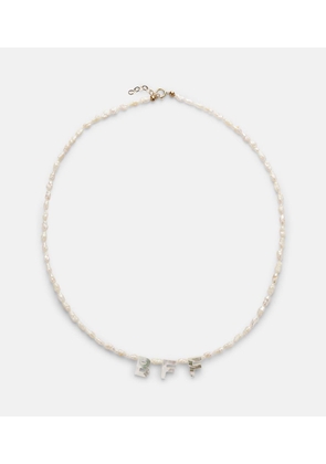 Roxanne First BFF 9kt gold necklace with mother of pearl