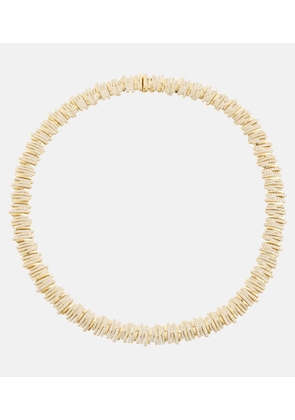 Suzanne Kalan Classic 18kt gold necklace with diamonds