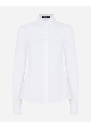 Dolce & Gabbana Stretch Poplin Shirt - Woman Shirts And Tops White Cotton 46