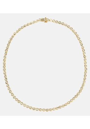 Octavia Elizabeth Blossom 18kt gold tennis necklace with diamonds
