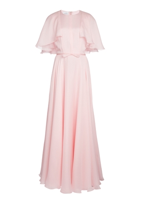 Giambattista Valli Cape-Sleeve Sable Maxi Dress - Moda Operandi