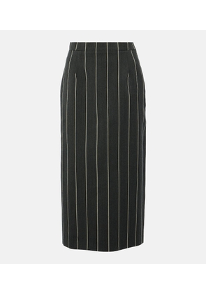 Alessandra Rich Wool-blend boucle tweed midi skirt