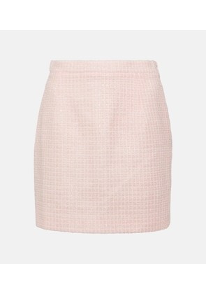 Alessandra Rich Boucle tweed miniskirt