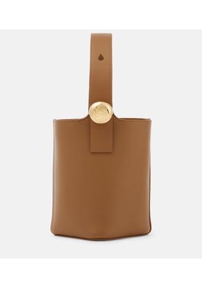 Loewe Pebble Mini leather bucket bag