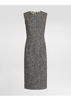 Dolce & Gabbana Damier Dress - Woman Dresses Multicolor 48
