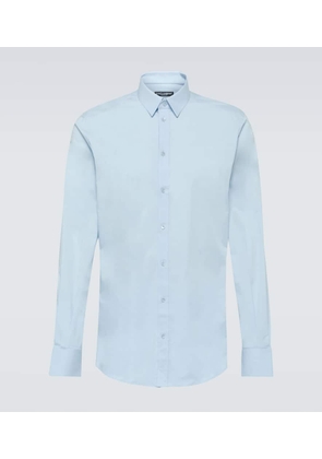 Dolce&Gabbana Cotton-blend poplin Oxford shirt