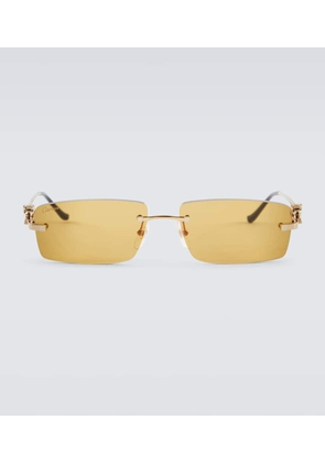 Cartier Eyewear Collection Panthere de Cartier rectangular sunglasses