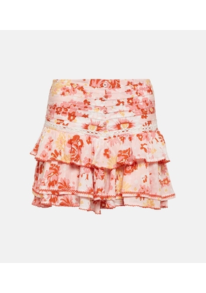 Poupette St Barth Alizee ruffled miniskirt