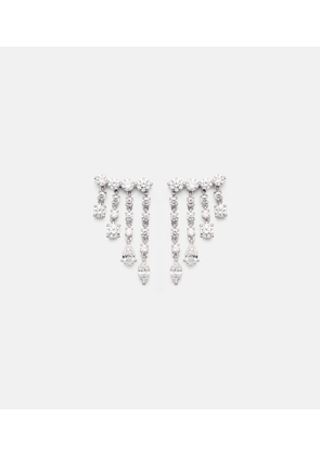 Anita Ko Small 18kt white gold drop earrings with diamonds