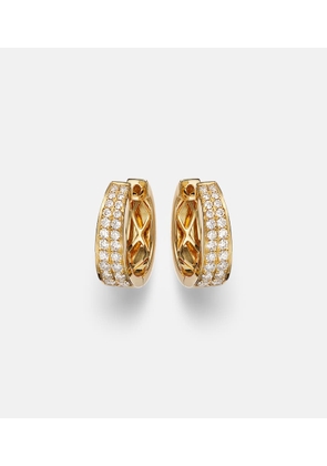 Anita Ko Meryl Small 18kt gold hoop earrings with diamonds
