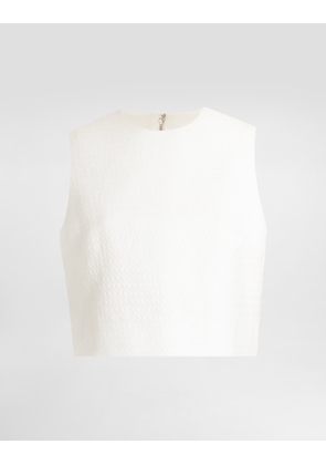 Dolce & Gabbana Stretch Mat Top - Woman Shirts And Tops White 42