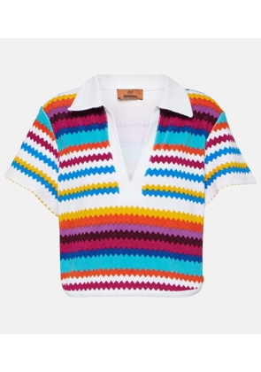 Missoni Mare Zig Zag cotton-blend crop top