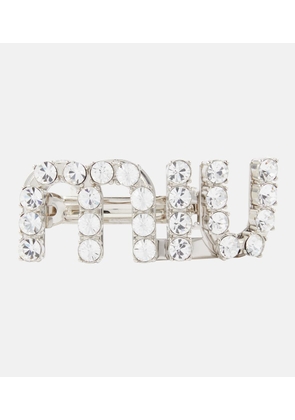 Miu Miu Logo embellished hair clip