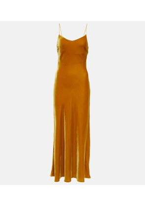 Asceno Lyon velvet maxi dress