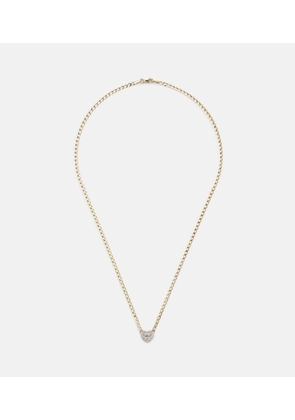 Stone and Strand 10kt gold necklace with diamond